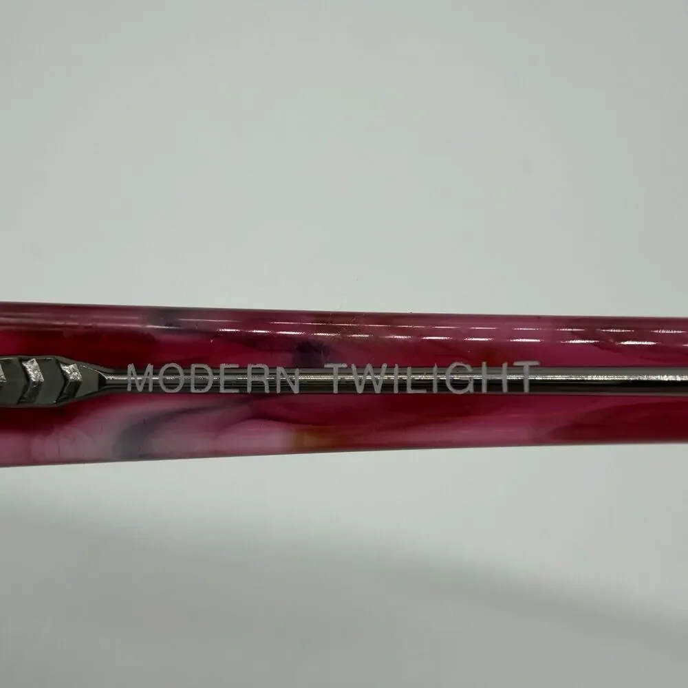 Modern Twilight Rose Eyeglasses Plastic Full Frames Only Pink Clear 51-18-135